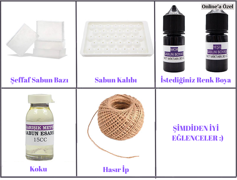 Salkım Üzüm Sabun Yapım Seti